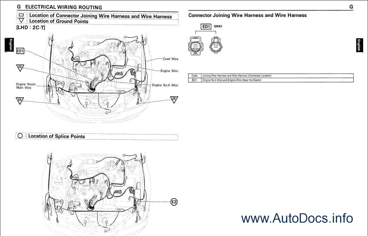 Toyota Camry 1996 Wiring Diagram Repair Manual Order