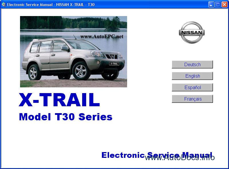 Nissan x-trail t30 manual download