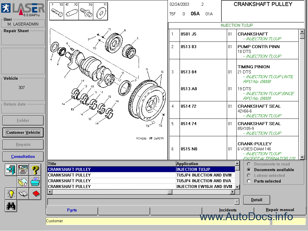 Peugeot Parts and Repair 2006 parts catalog repair manual Order & Download
