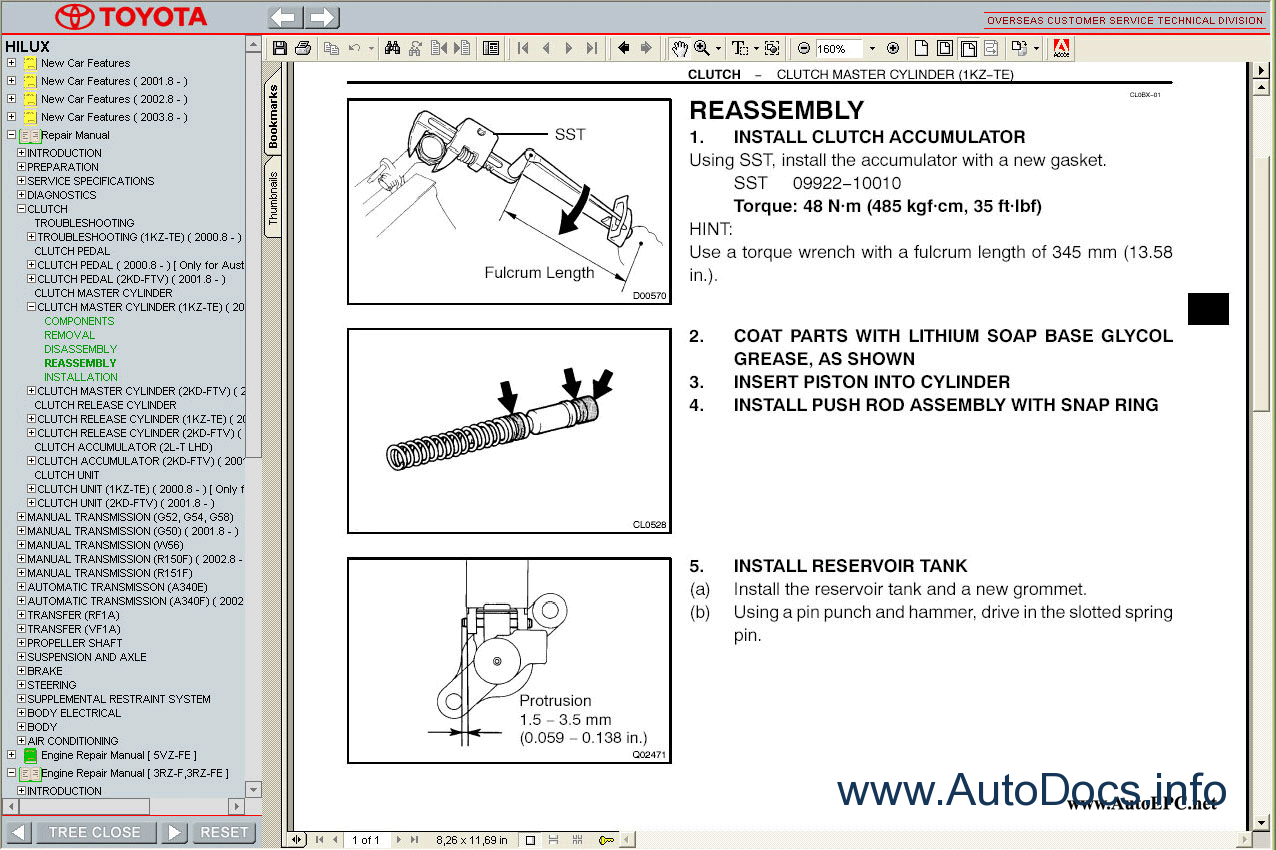 Toyota Hilux 1997 2005 Service Manual Repair Manual Order And Download