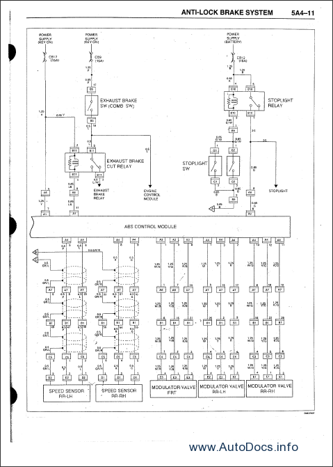 Isuzu NPR Diesel and F Series 2000-2003 repair manual ... gmc w5500 wiring schematic 