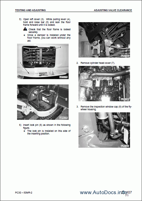 Komatsu 2006 Pc50mr 2 Owners Manual