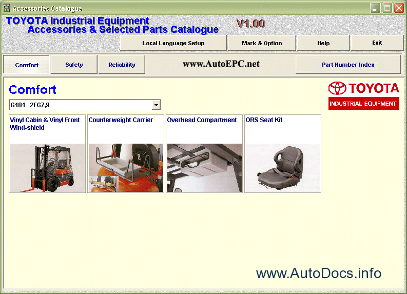 Каталог запчастей Toyota. Вилочный погрузчик Toyota каталог запчастей. Industrial Equipment Parts catalog Тойота 62-8fdf25.