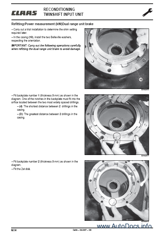 Claas Mercur Workshop Manual