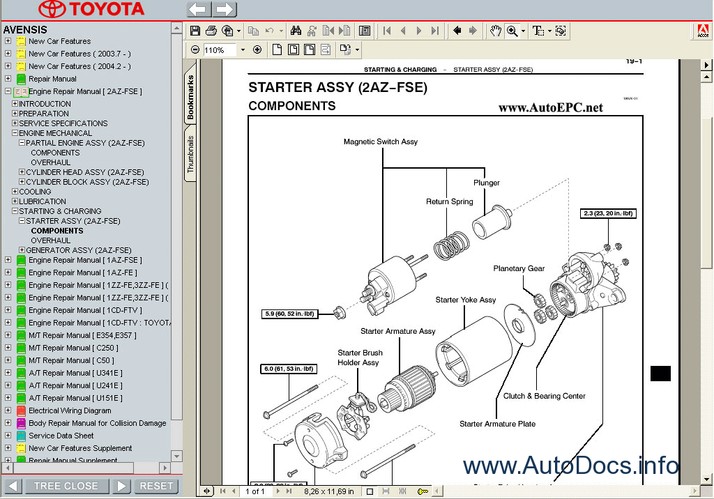 Toyota Avensis 2003-2008 Service Manual repair manual ...